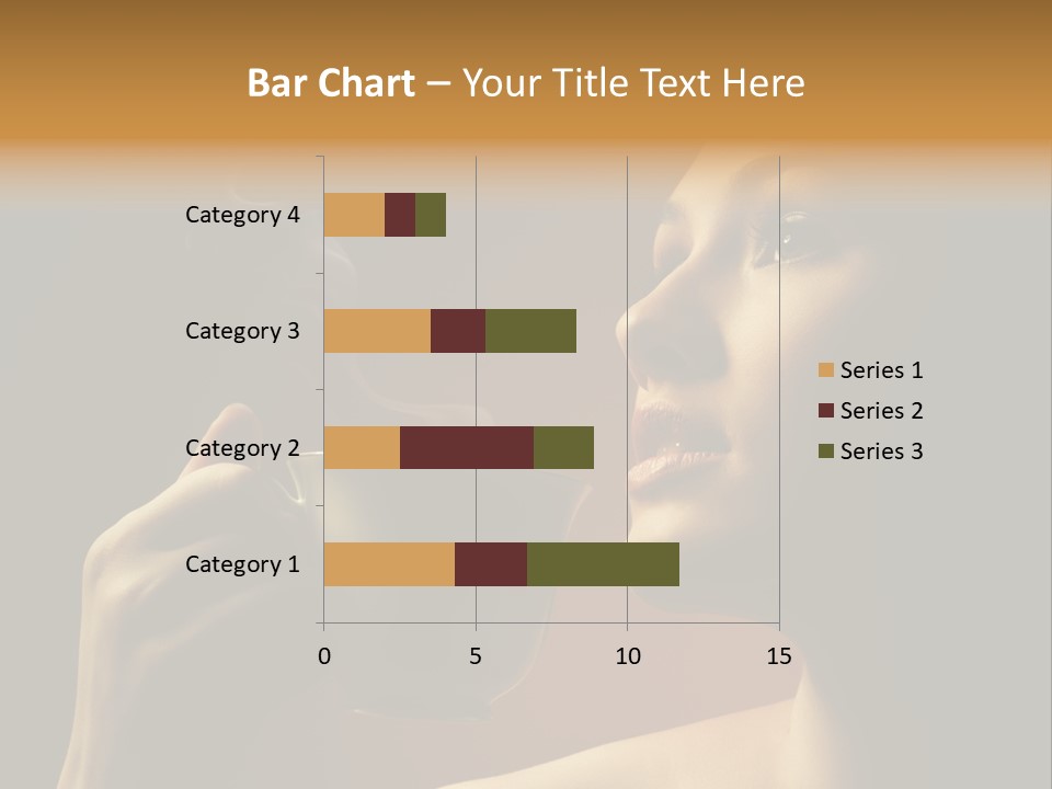 Young Coffee Satisfaction PowerPoint Template