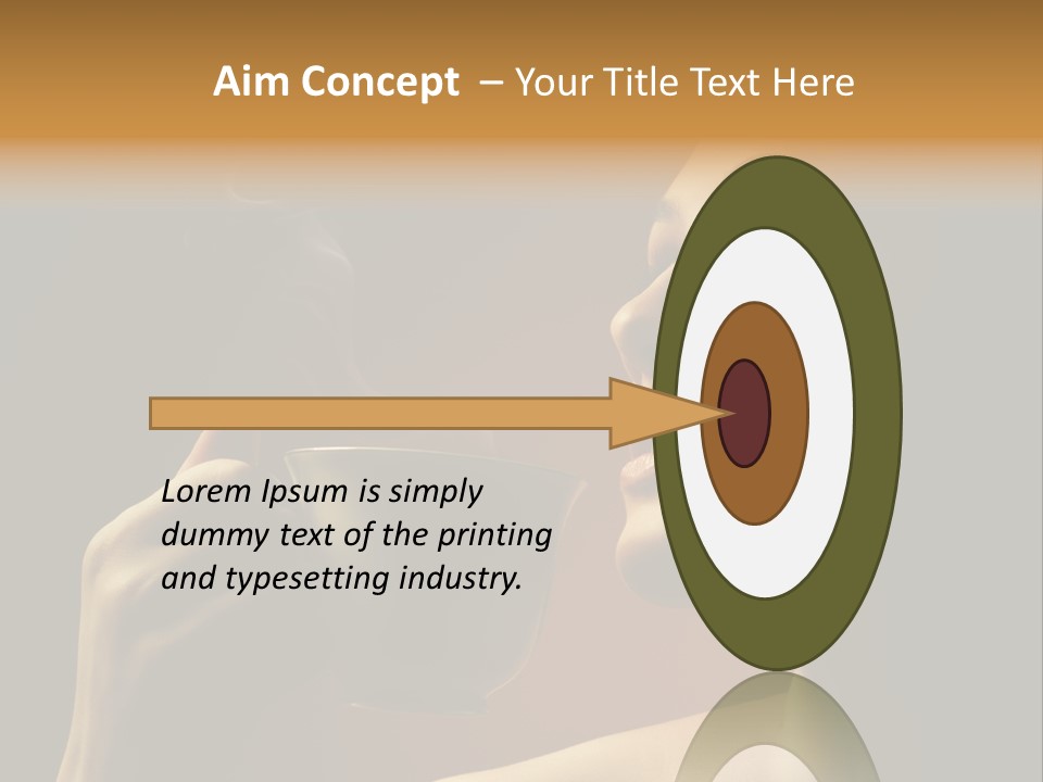 Young Coffee Satisfaction PowerPoint Template