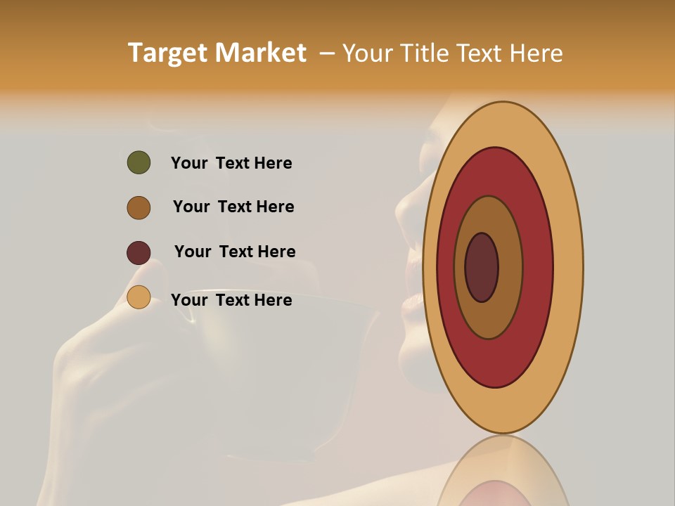 Young Coffee Satisfaction PowerPoint Template