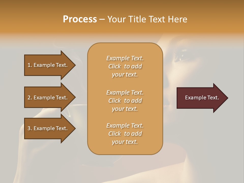 Young Coffee Satisfaction PowerPoint Template