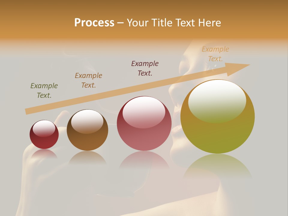 Young Coffee Satisfaction PowerPoint Template