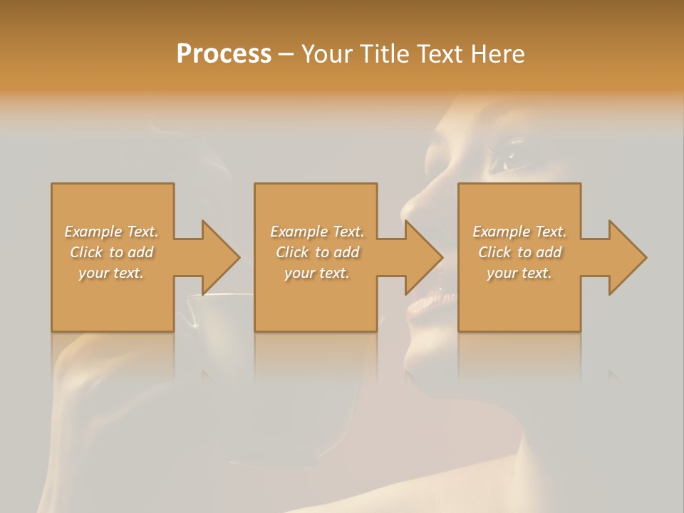 Young Coffee Satisfaction PowerPoint Template