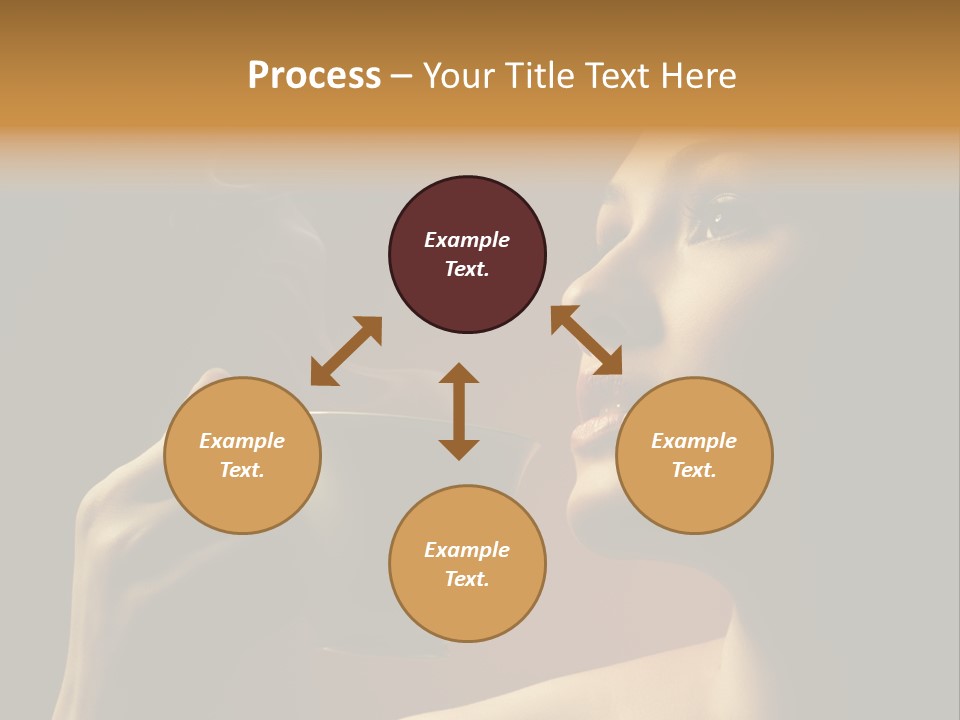 Young Coffee Satisfaction PowerPoint Template