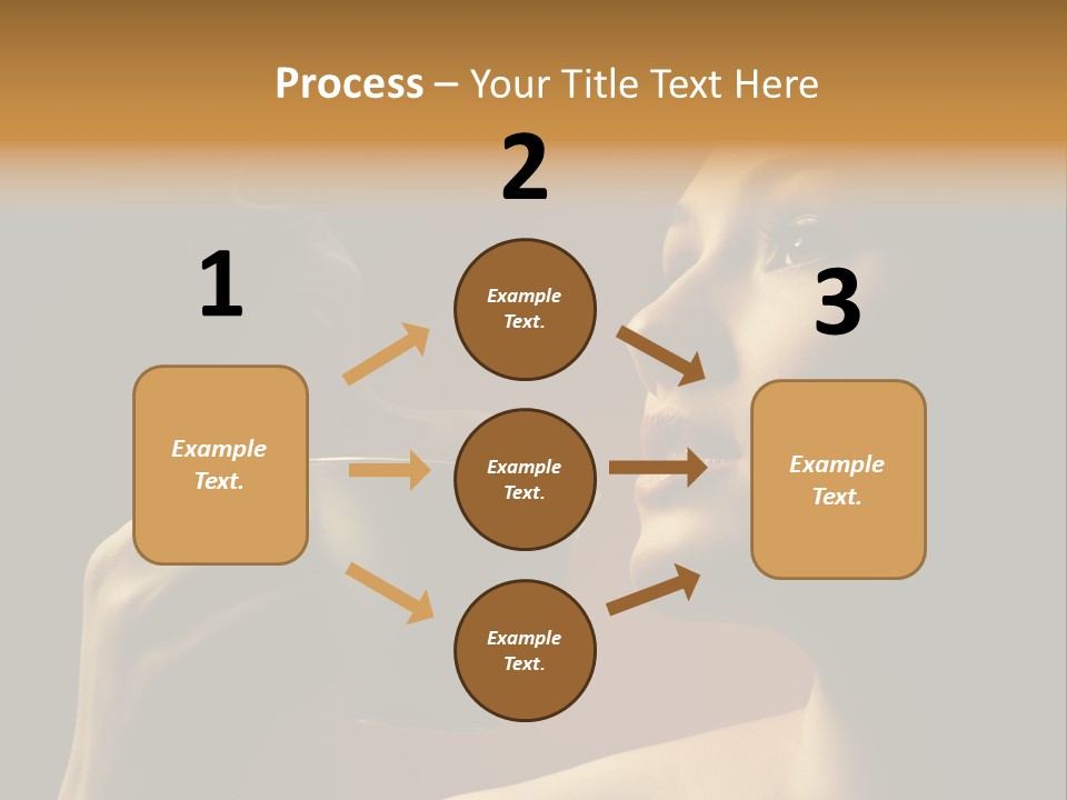 Young Coffee Satisfaction PowerPoint Template