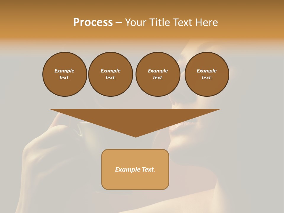 Young Coffee Satisfaction PowerPoint Template