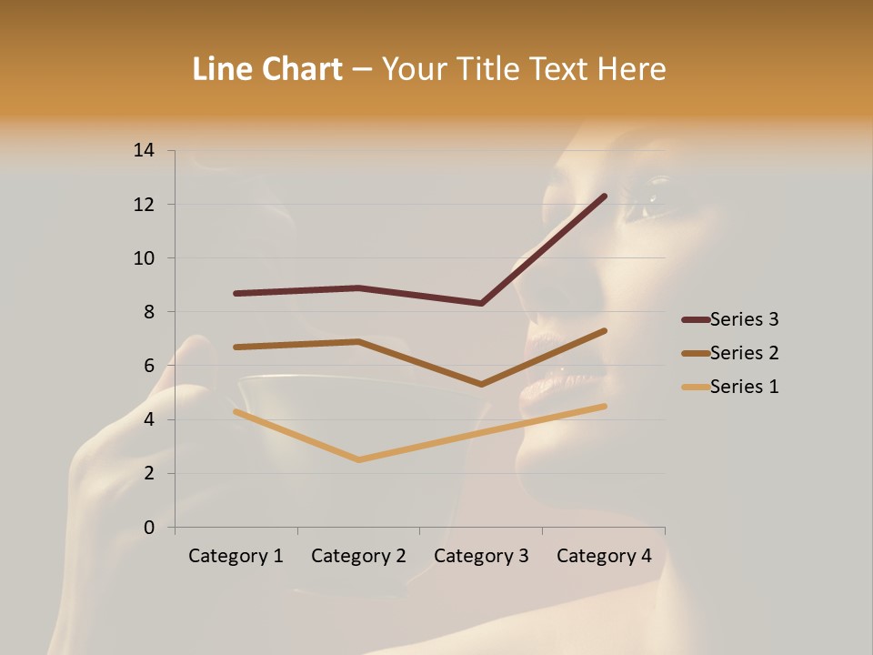 Young Coffee Satisfaction PowerPoint Template