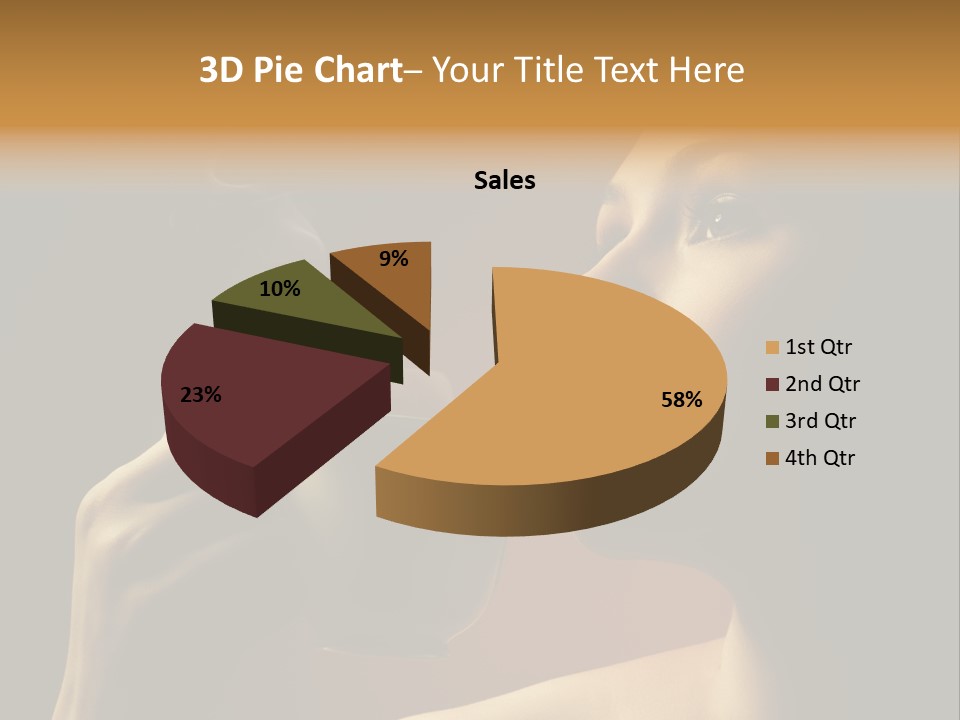 Young Coffee Satisfaction PowerPoint Template