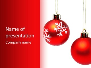 Celebration Celebrating Ornament PowerPoint Template