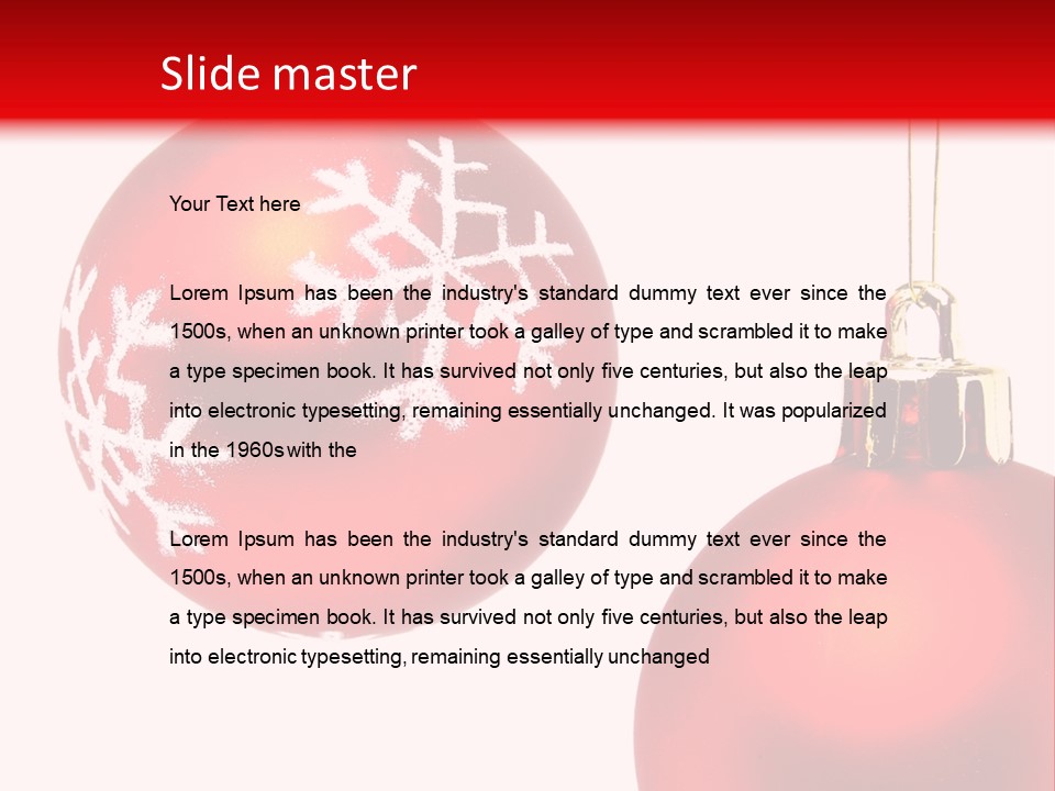 Celebration Celebrating Ornament PowerPoint Template