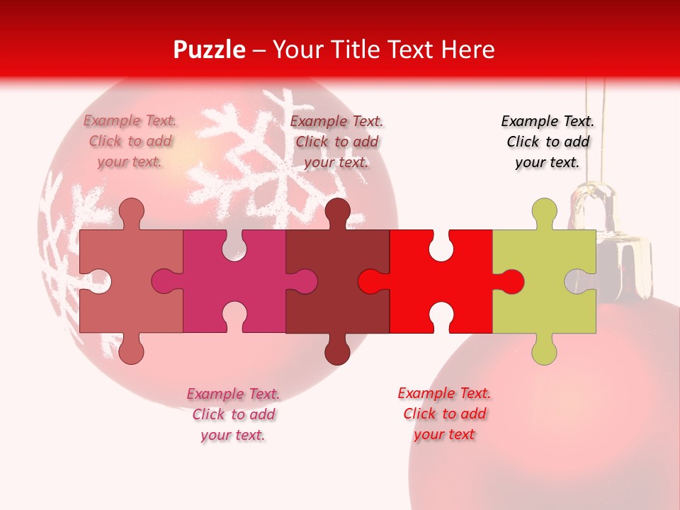 Celebration Celebrating Ornament PowerPoint Template