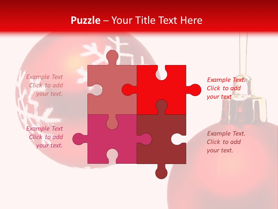 Celebration Celebrating Ornament PowerPoint Template