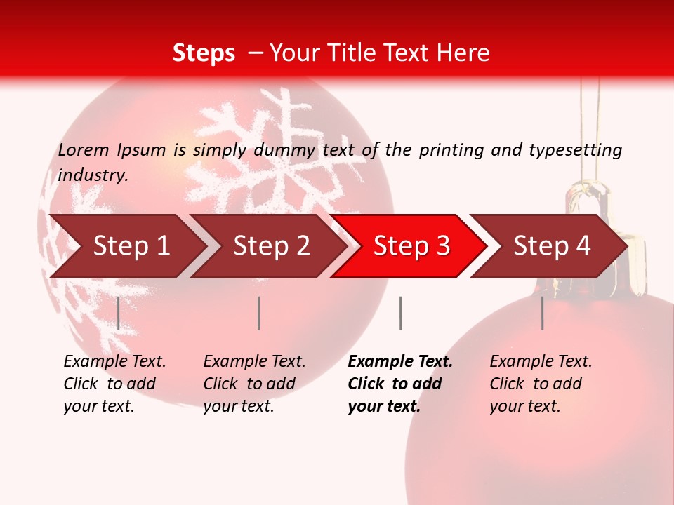 Celebration Celebrating Ornament PowerPoint Template