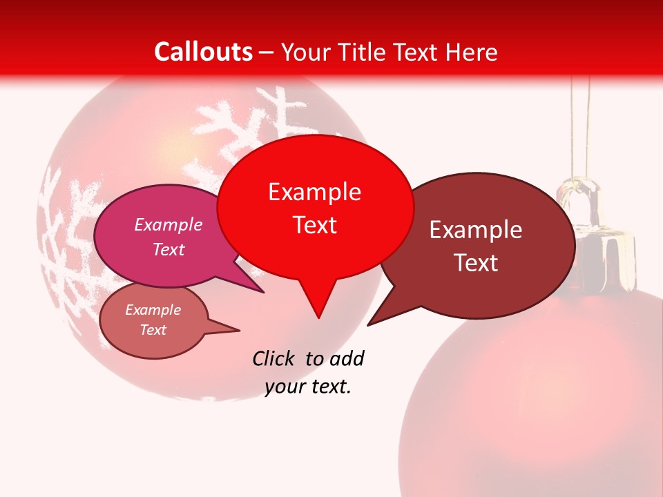 Celebration Celebrating Ornament PowerPoint Template