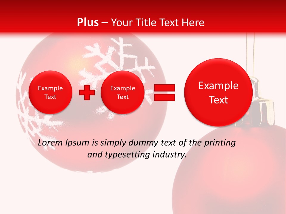 Celebration Celebrating Ornament PowerPoint Template