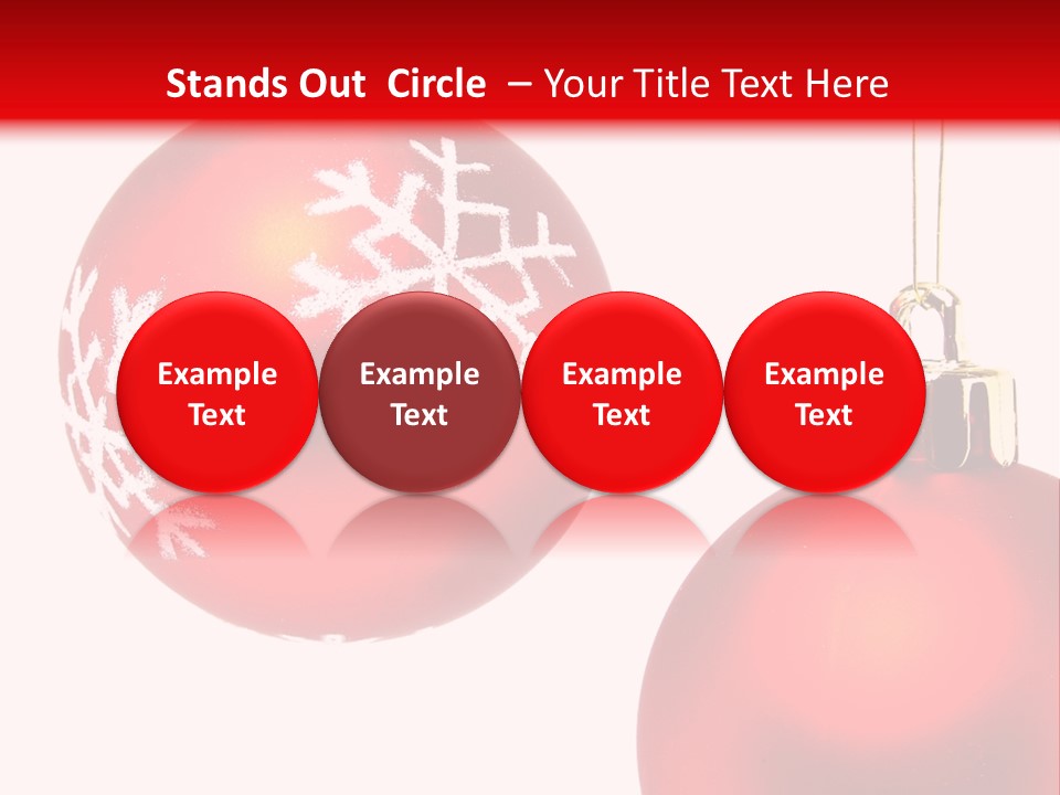 Celebration Celebrating Ornament PowerPoint Template