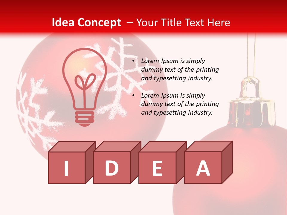 Celebration Celebrating Ornament PowerPoint Template