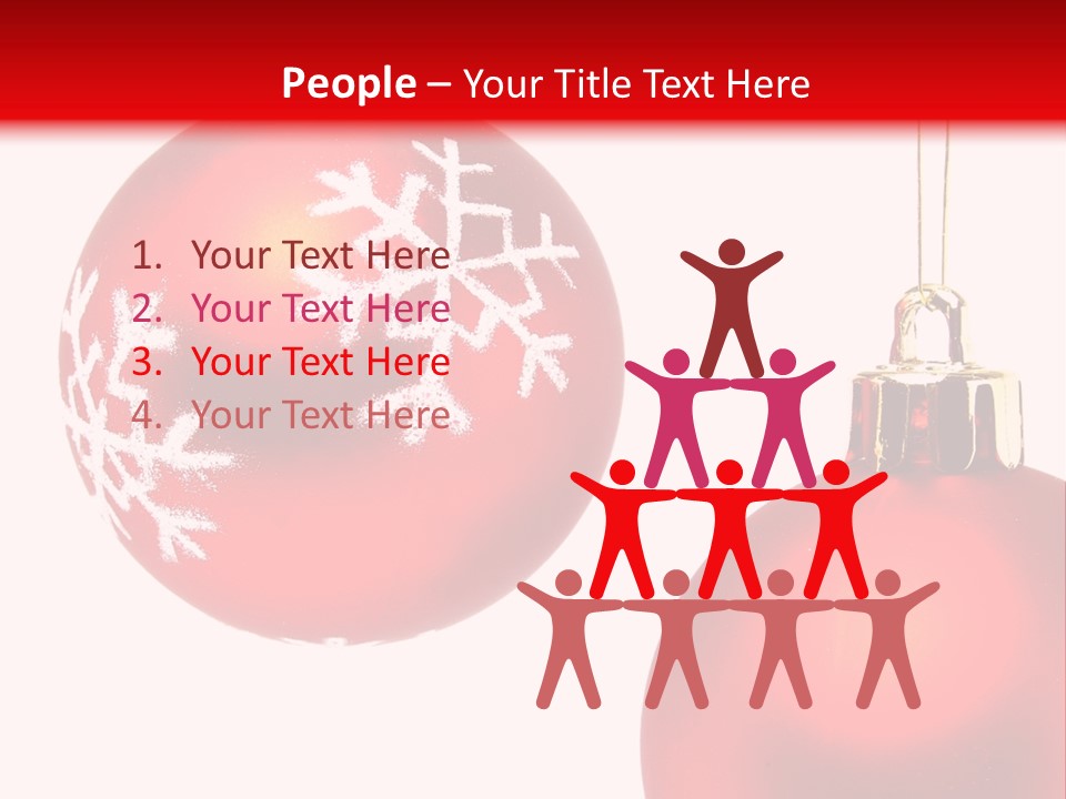 Celebration Celebrating Ornament PowerPoint Template