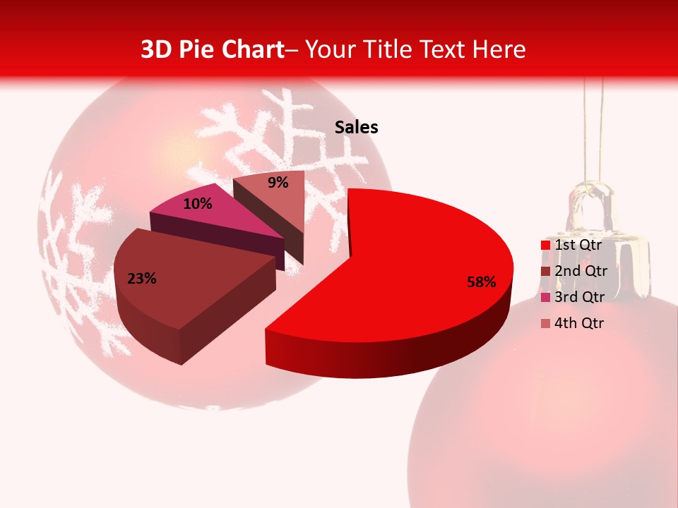 Celebration Celebrating Ornament PowerPoint Template