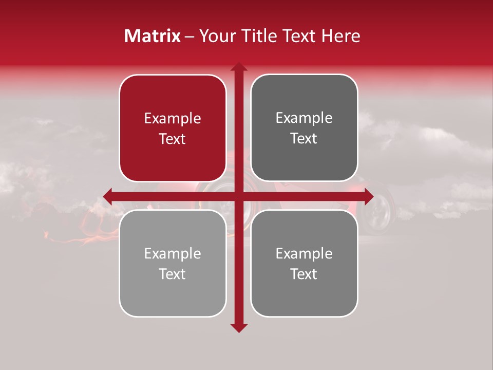 Cloud Sky Car PowerPoint Template