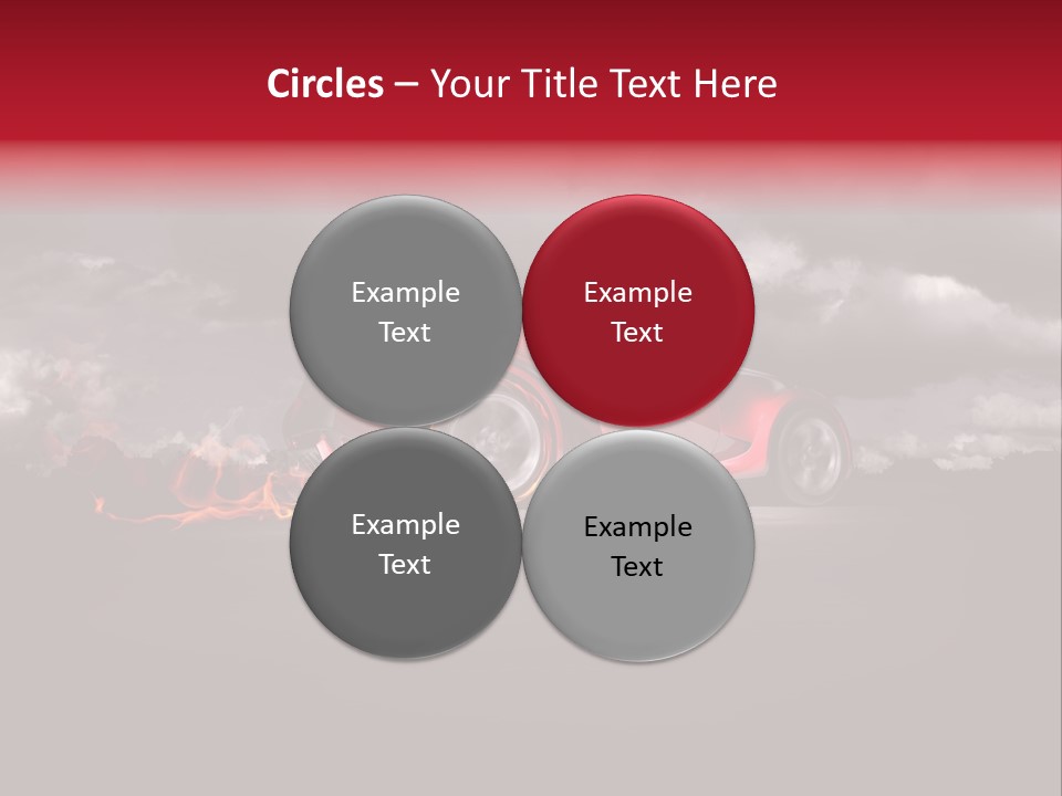 Cloud Sky Car PowerPoint Template