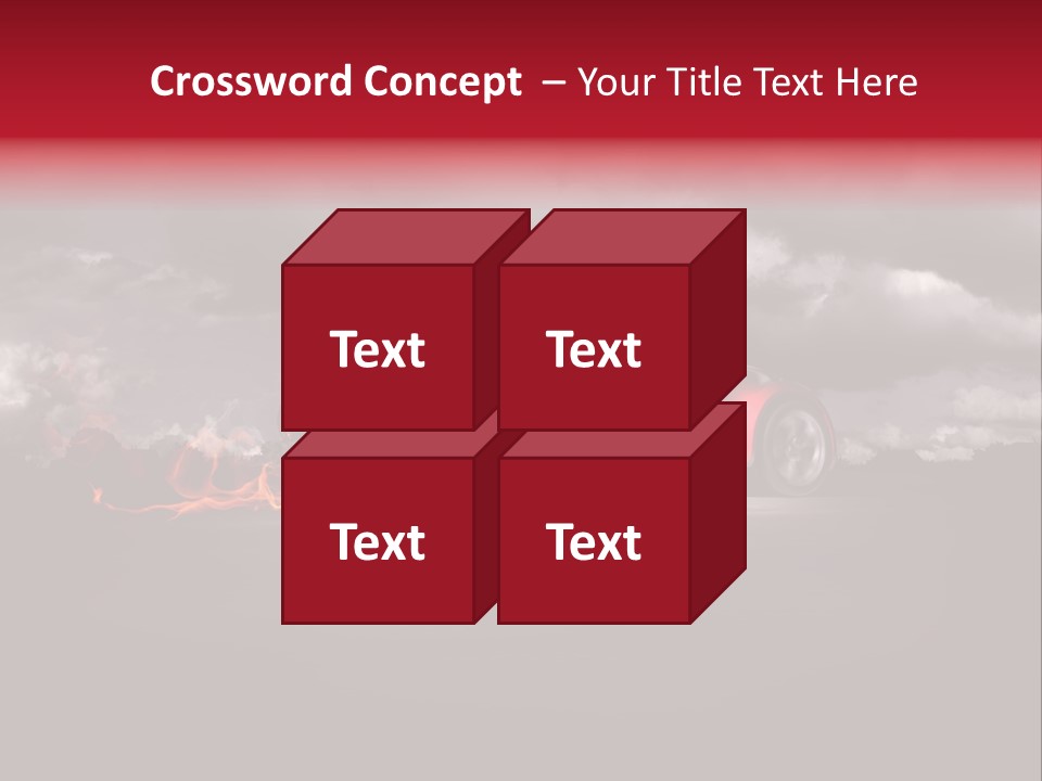 Cloud Sky Car PowerPoint Template