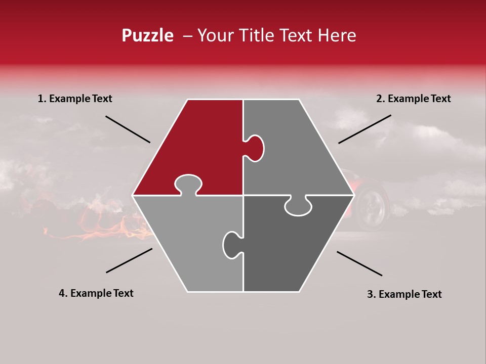 Cloud Sky Car PowerPoint Template