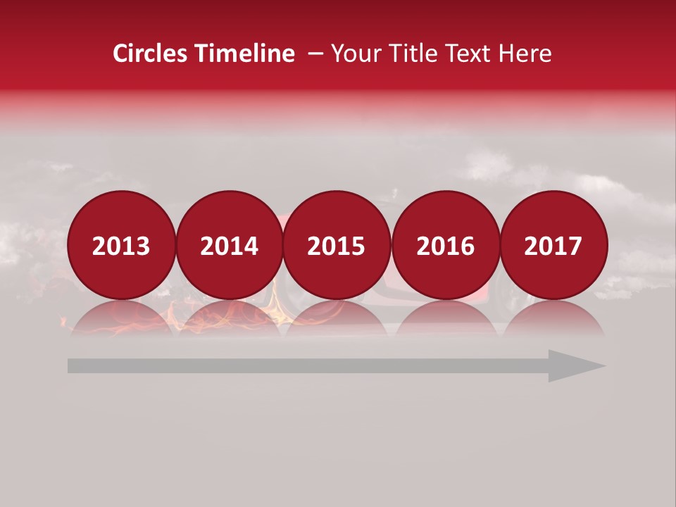 Cloud Sky Car PowerPoint Template