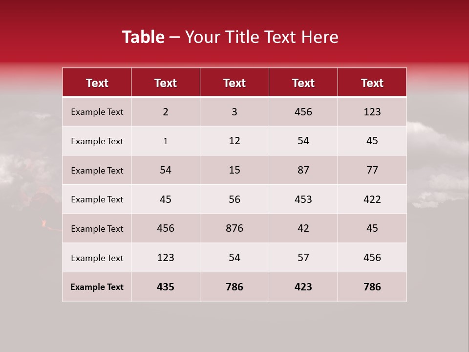 Cloud Sky Car PowerPoint Template