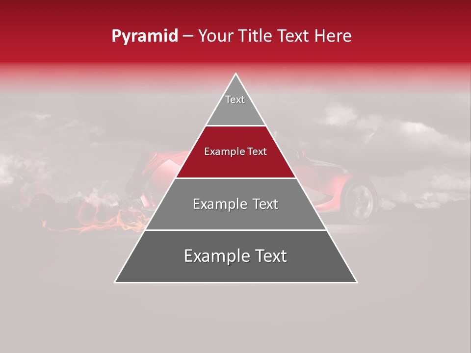 Cloud Sky Car PowerPoint Template