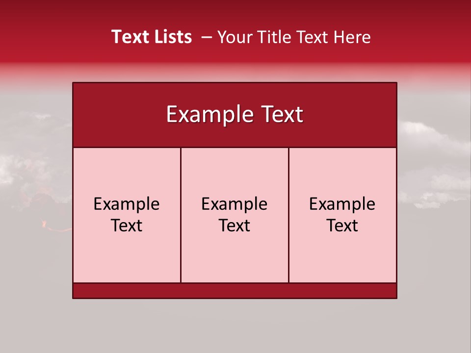 Cloud Sky Car PowerPoint Template