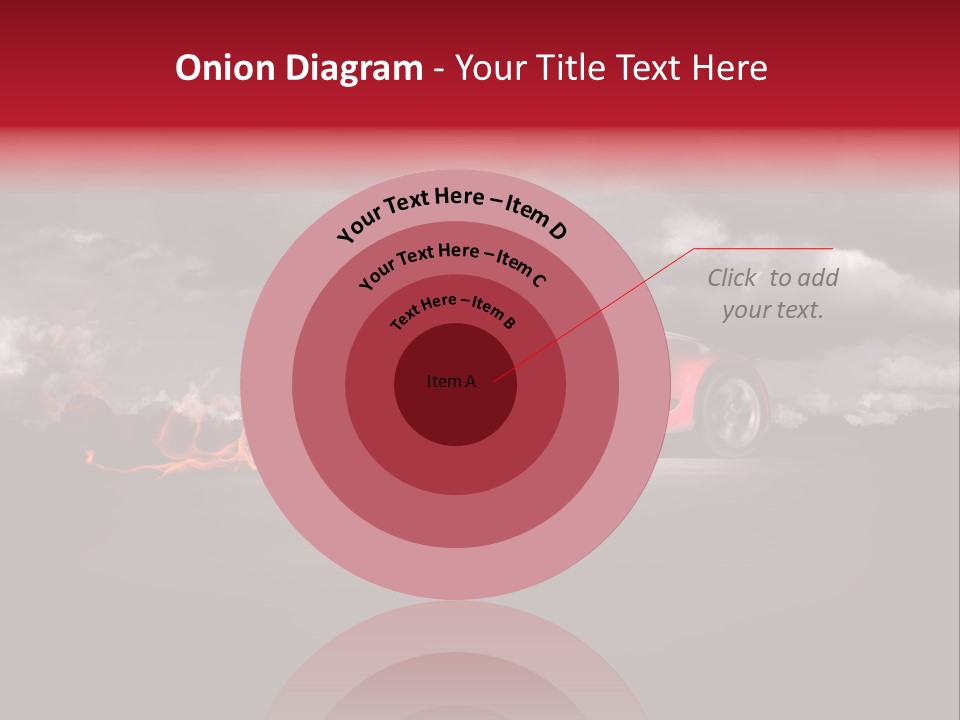 Cloud Sky Car PowerPoint Template