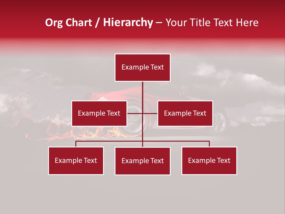 Cloud Sky Car PowerPoint Template