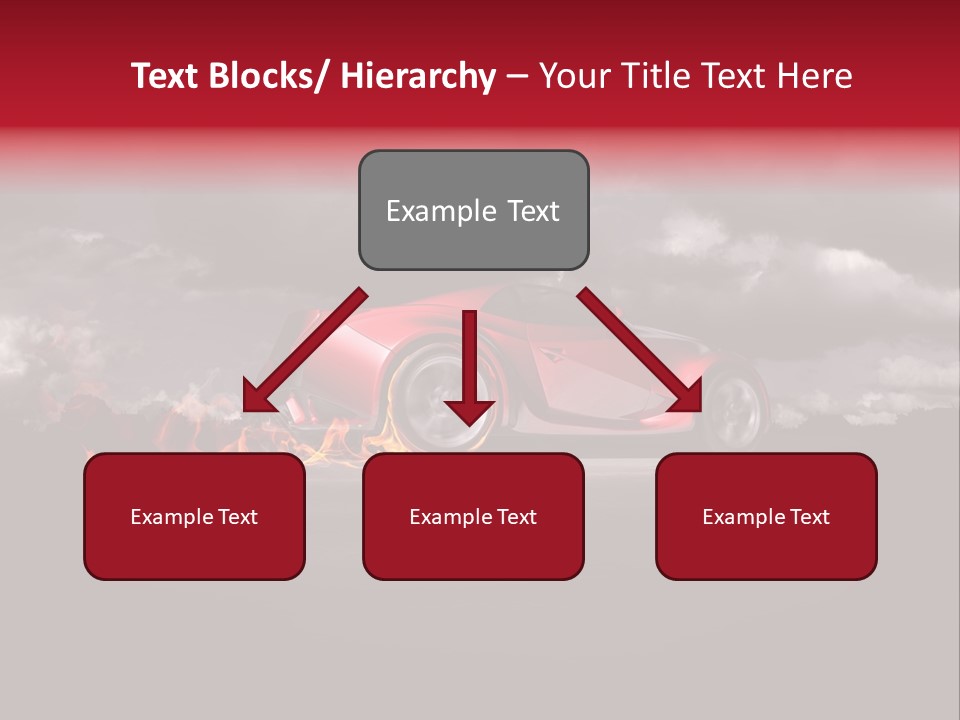 Cloud Sky Car PowerPoint Template