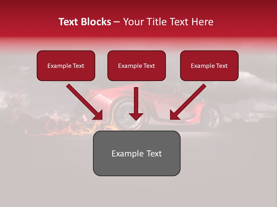 Cloud Sky Car PowerPoint Template