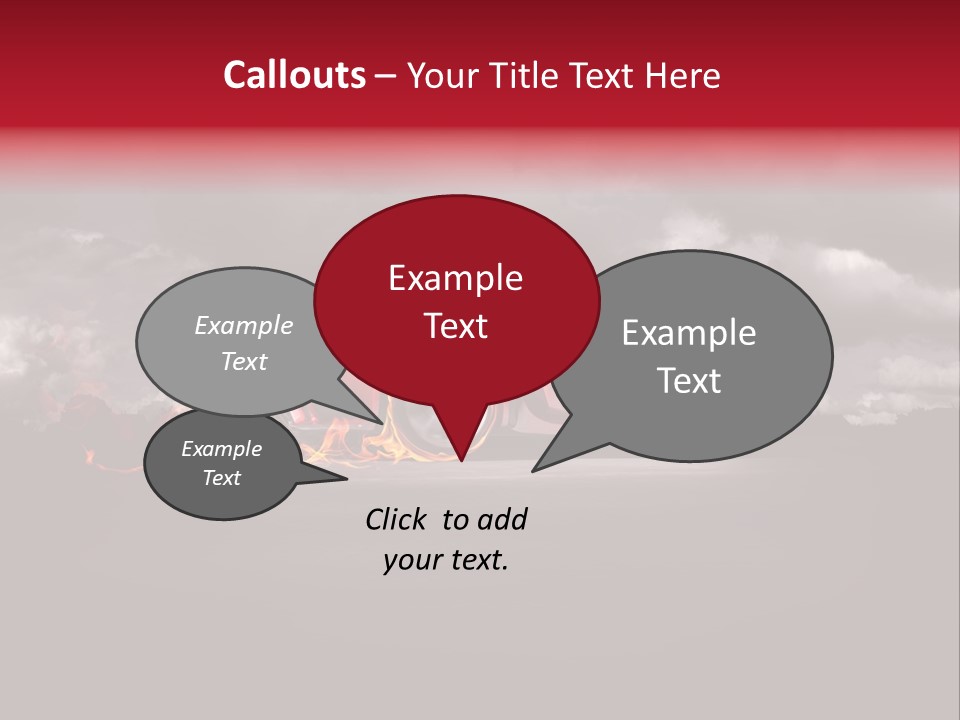 Cloud Sky Car PowerPoint Template