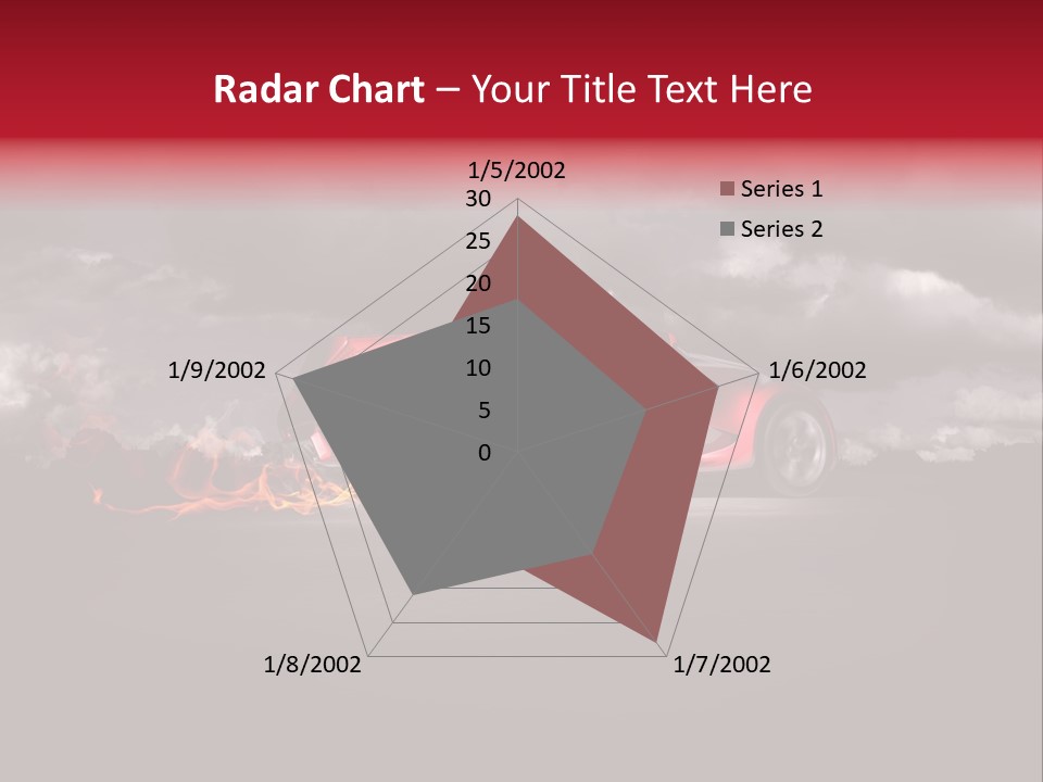 Cloud Sky Car PowerPoint Template