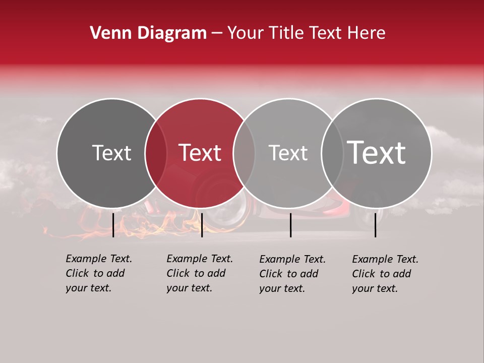 Cloud Sky Car PowerPoint Template