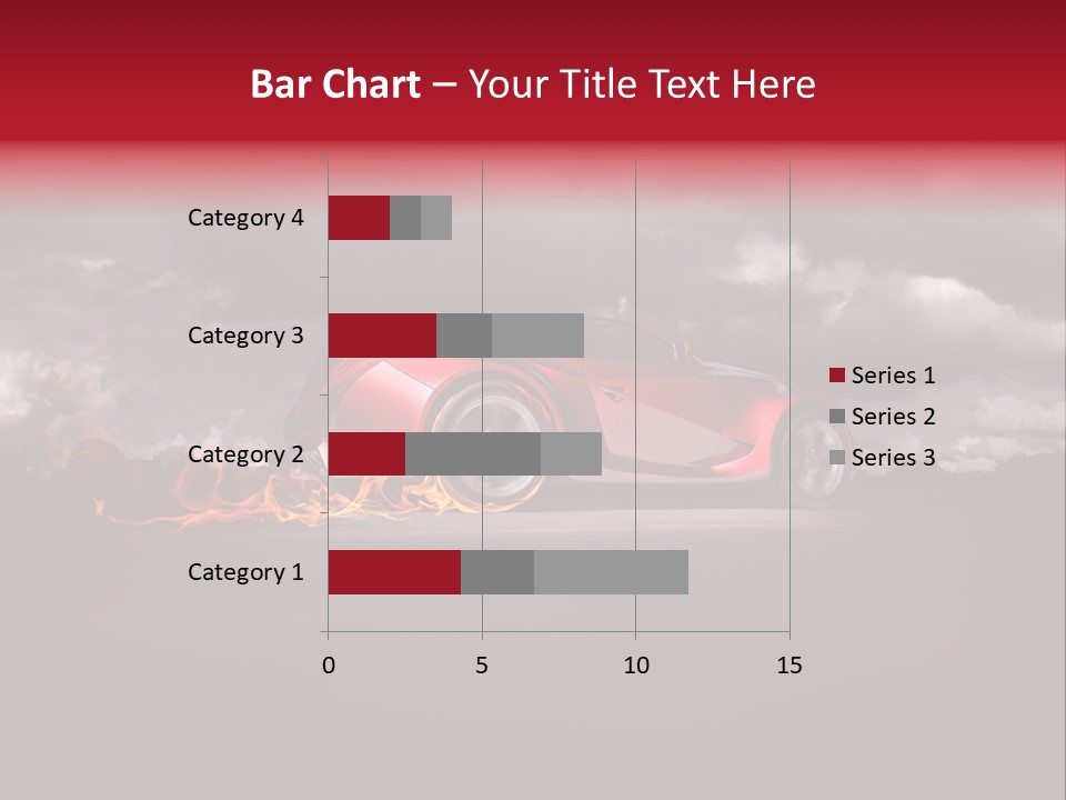 Cloud Sky Car PowerPoint Template