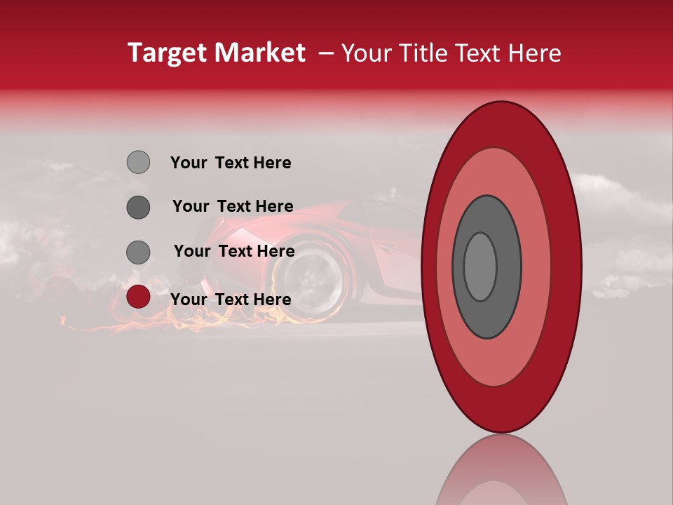 Cloud Sky Car PowerPoint Template