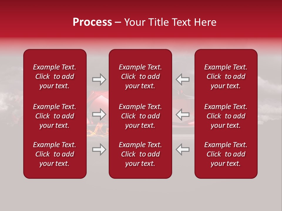 Cloud Sky Car PowerPoint Template