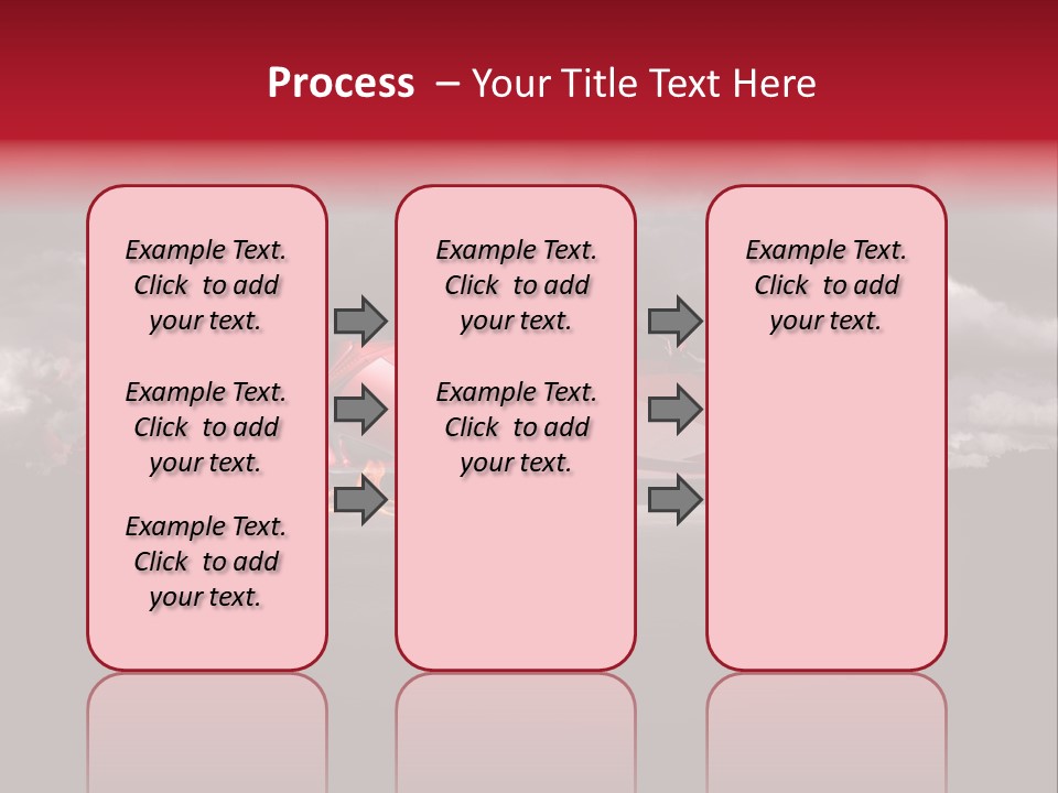 Cloud Sky Car PowerPoint Template