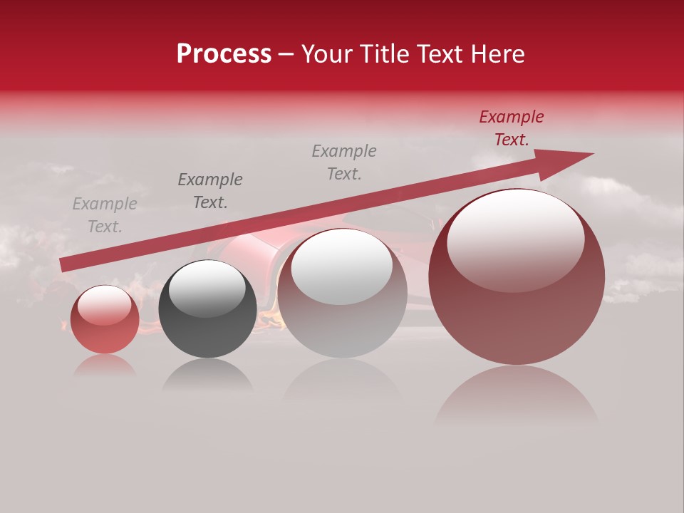 Cloud Sky Car PowerPoint Template