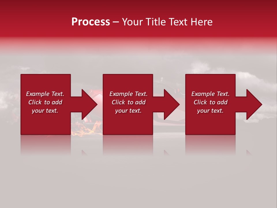 Cloud Sky Car PowerPoint Template