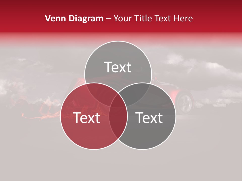 Cloud Sky Car PowerPoint Template