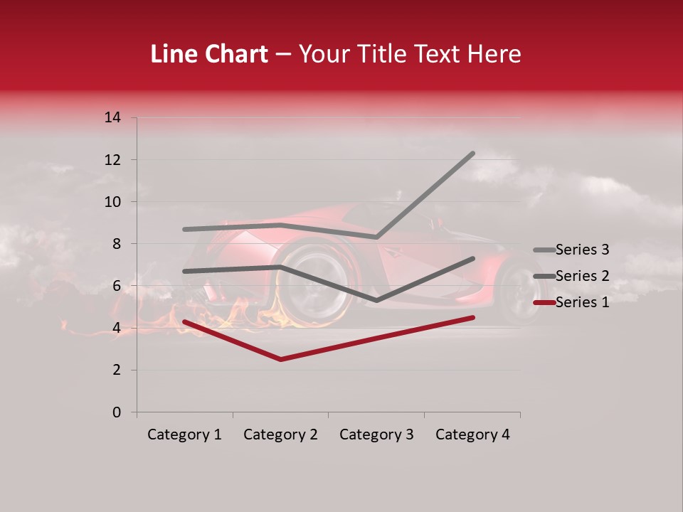 Cloud Sky Car PowerPoint Template