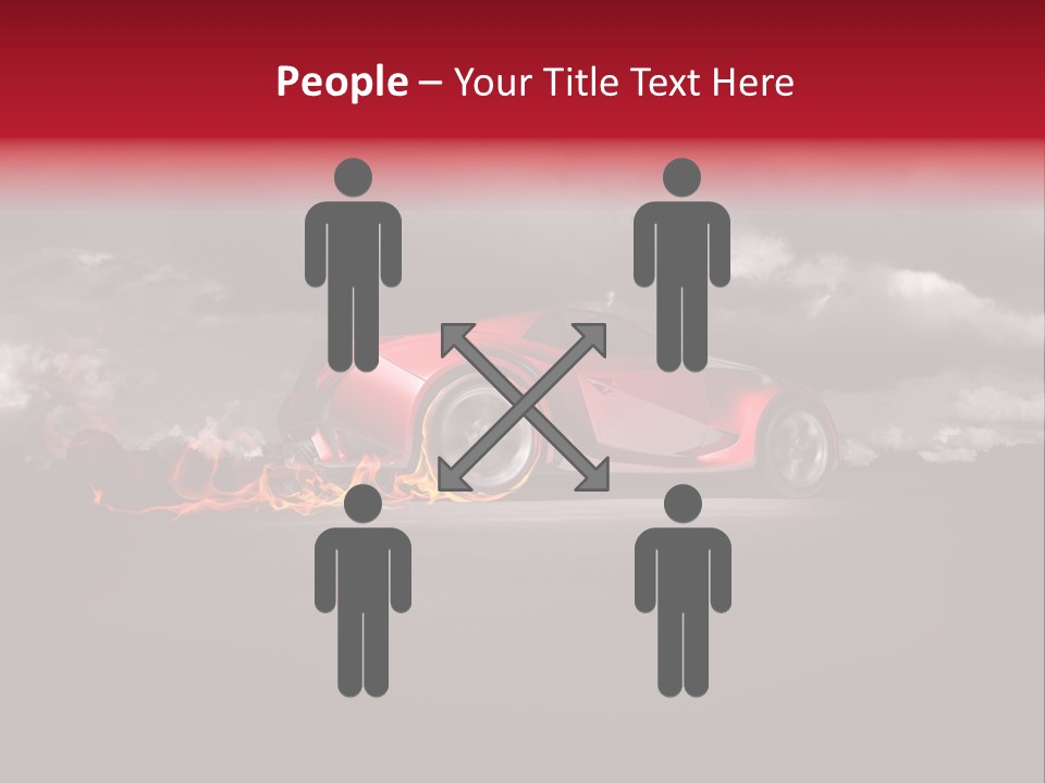 Cloud Sky Car PowerPoint Template