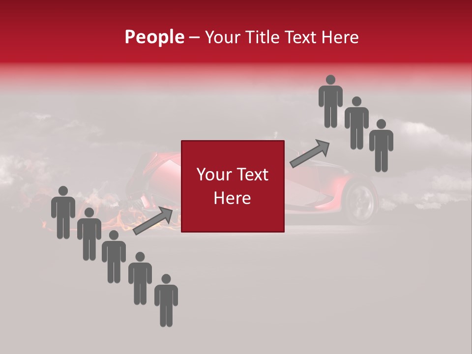 Cloud Sky Car PowerPoint Template