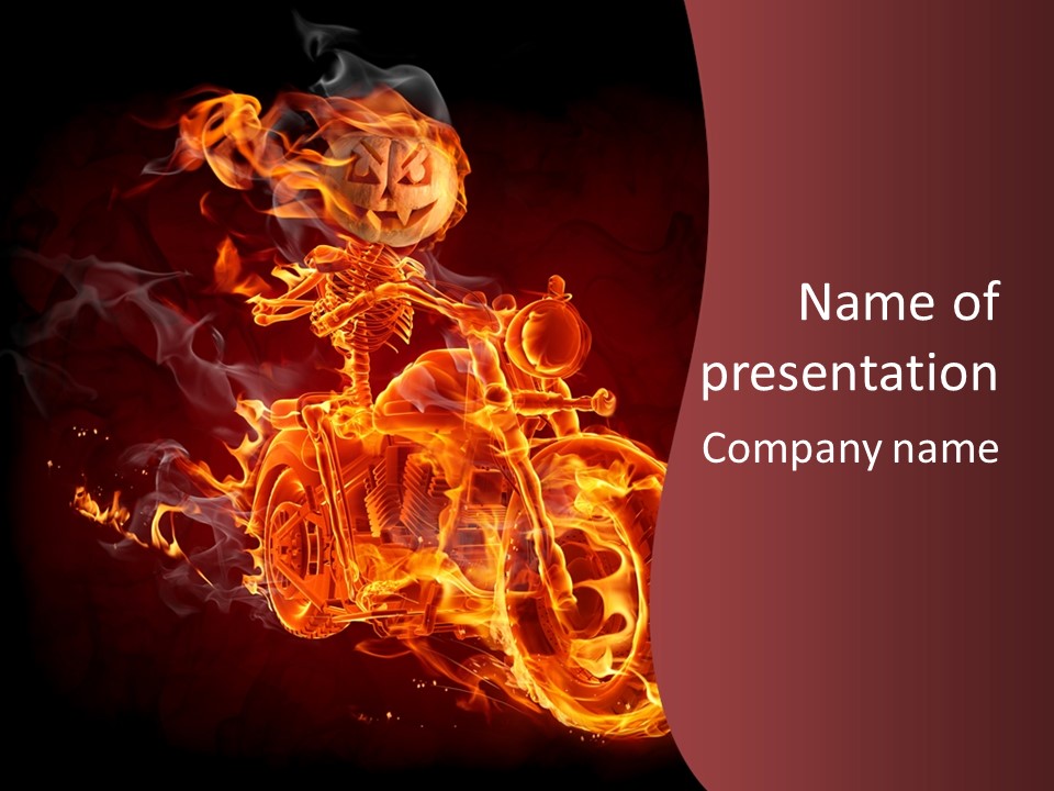 Concept Burn Riding PowerPoint Template