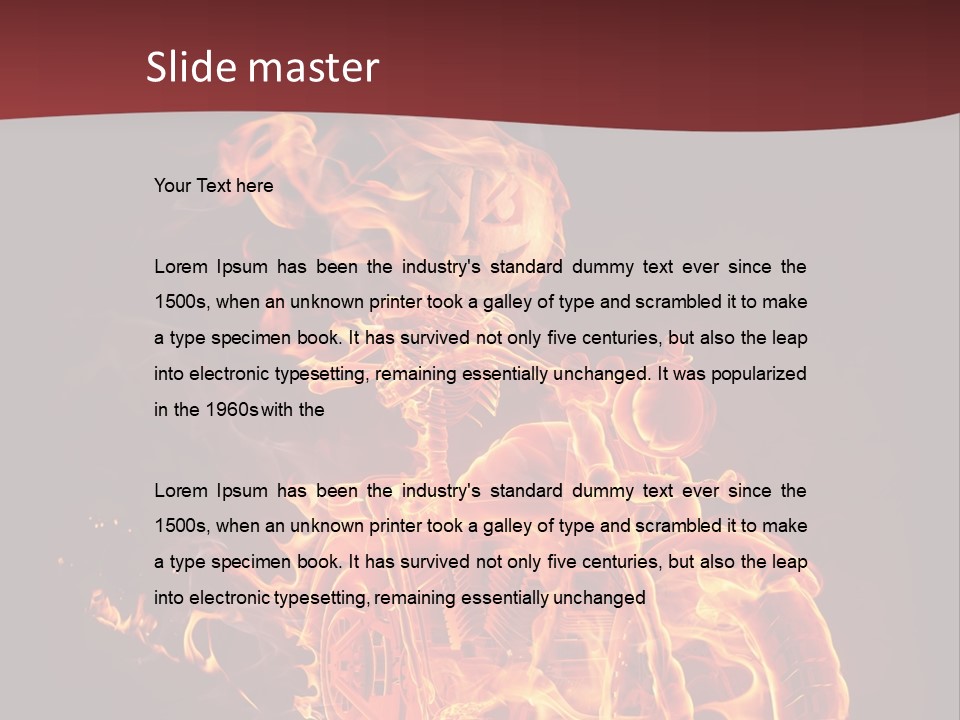 Concept Burn Riding PowerPoint Template