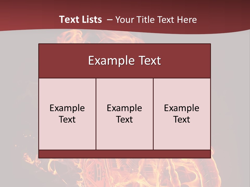 Concept Burn Riding PowerPoint Template